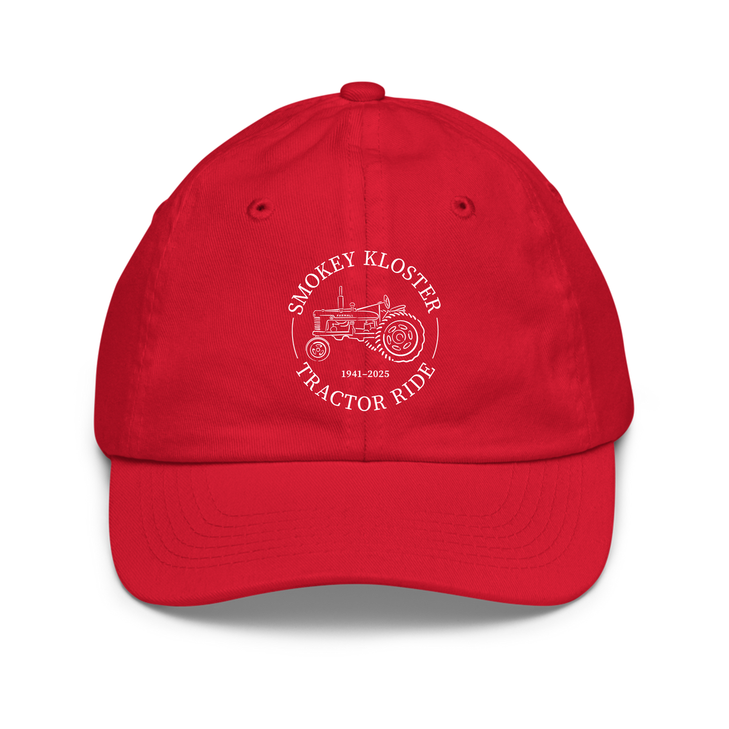 YOUTH Embroidered Baseball Cap — Smokey Kloster Tractor Ride