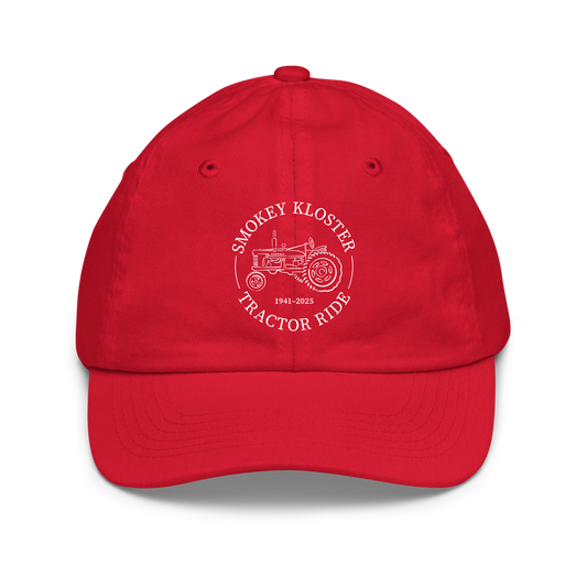 YOUTH Embroidered Baseball Cap — Smokey Kloster Tractor Ride