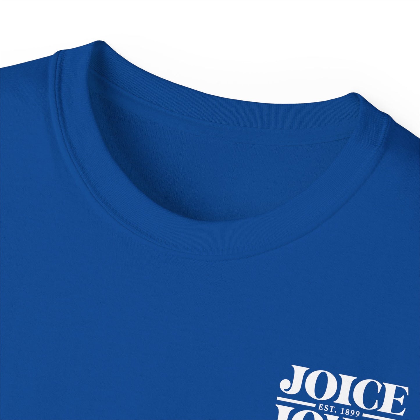 Joice, Iowa Est. 1899 (White Design) on Unisex Ultra Cotton Short Sleeve Tee