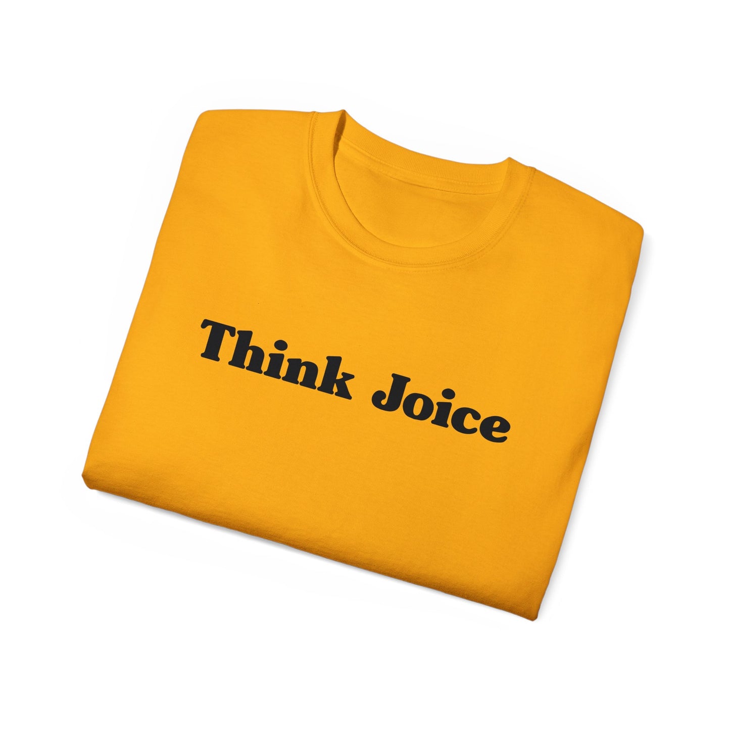 Think Joice Retro (black design) on Unisex Ultra Cotton Short Sleeve Tee