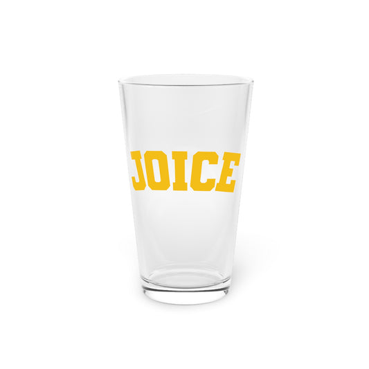 JOICE (yellow design) on Pint Glass, 16oz