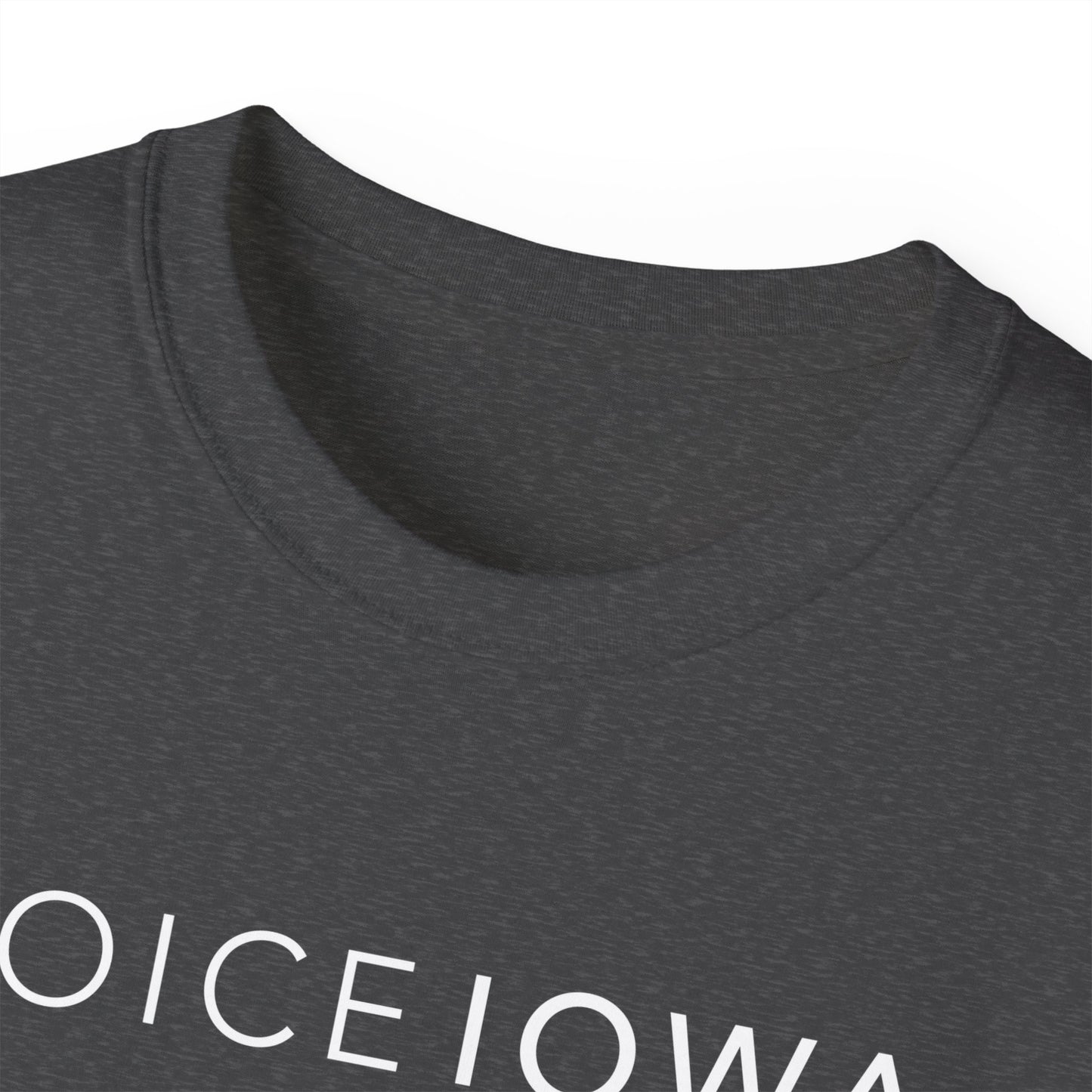 JOICE IOWA (White Design) on Unisex Ultra Cotton Short Sleeve Tee