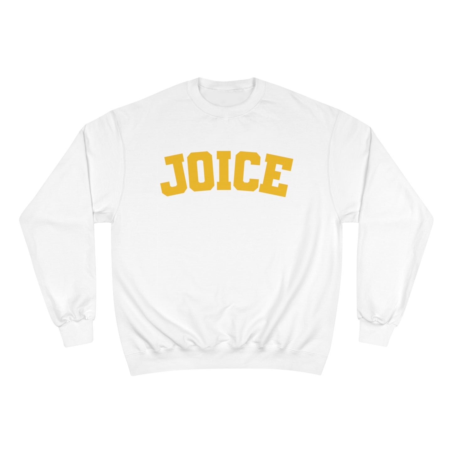 JOICE (yellow design) on Champion Sweatshirt