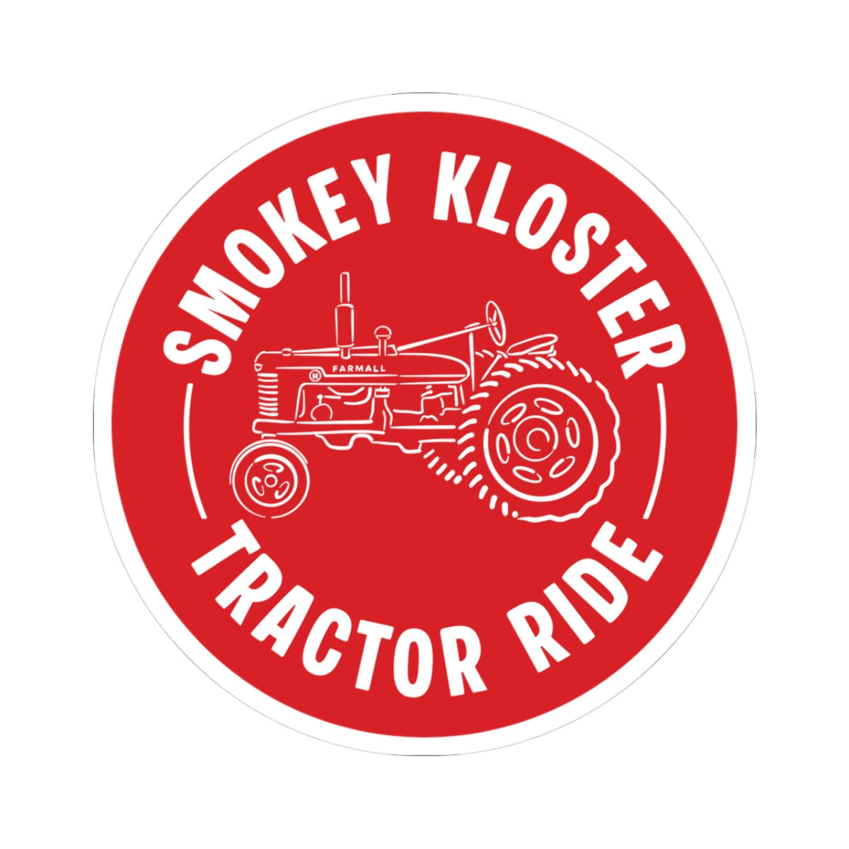 Smokey Kloster Tractor Ride Sticker