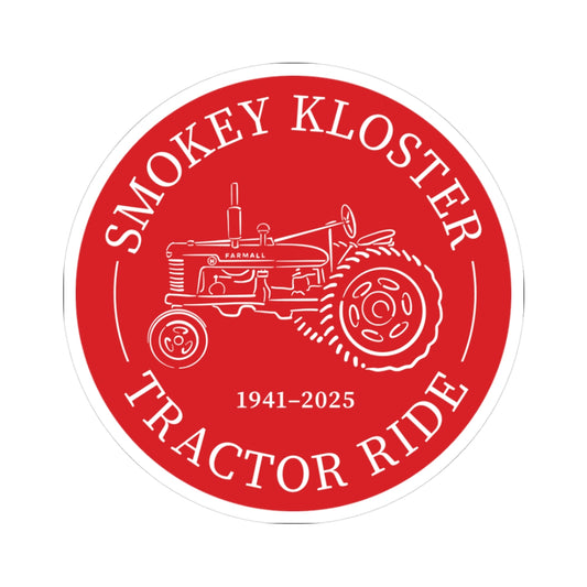 Smokey Kloster Tractor Ride Sticker