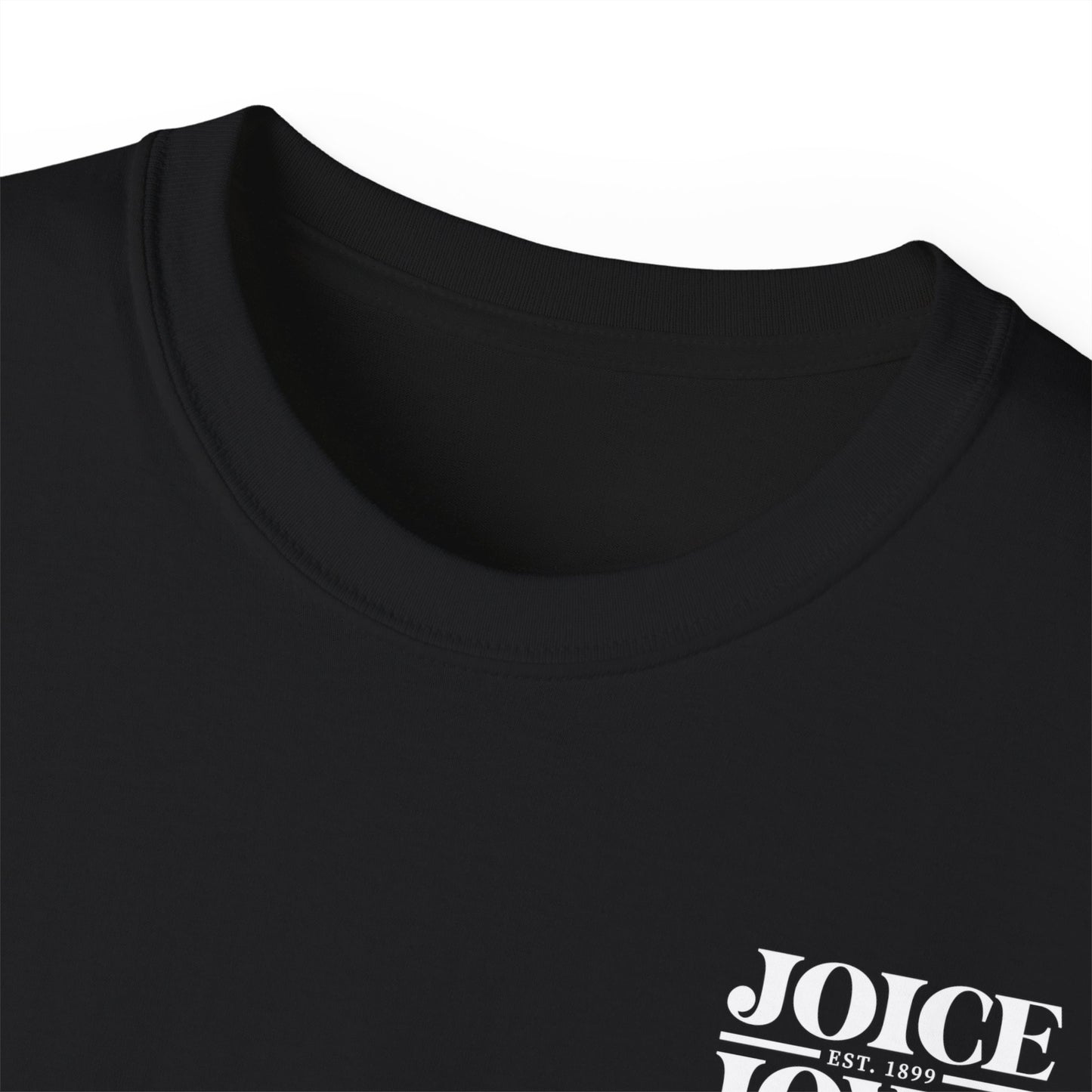 Joice, Iowa Est. 1899 (White Design) on Unisex Ultra Cotton Short Sleeve Tee