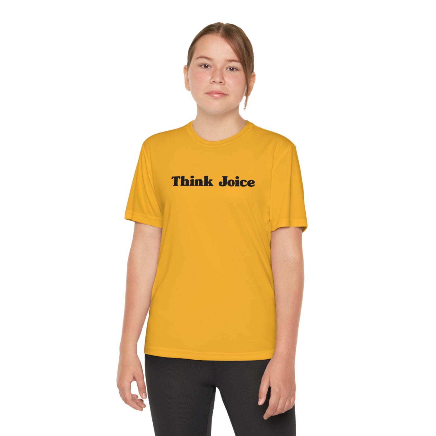 Kids' Think Joice Retro (black design) on Youth Competitor Tee