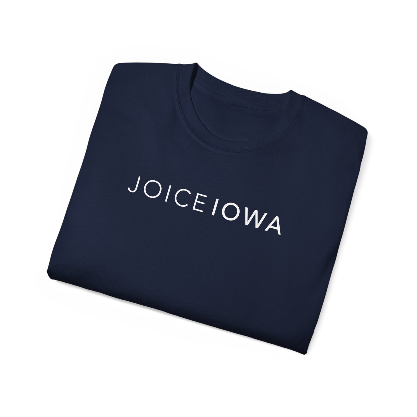 JOICE IOWA (White Design) on Unisex Ultra Cotton Short Sleeve Tee