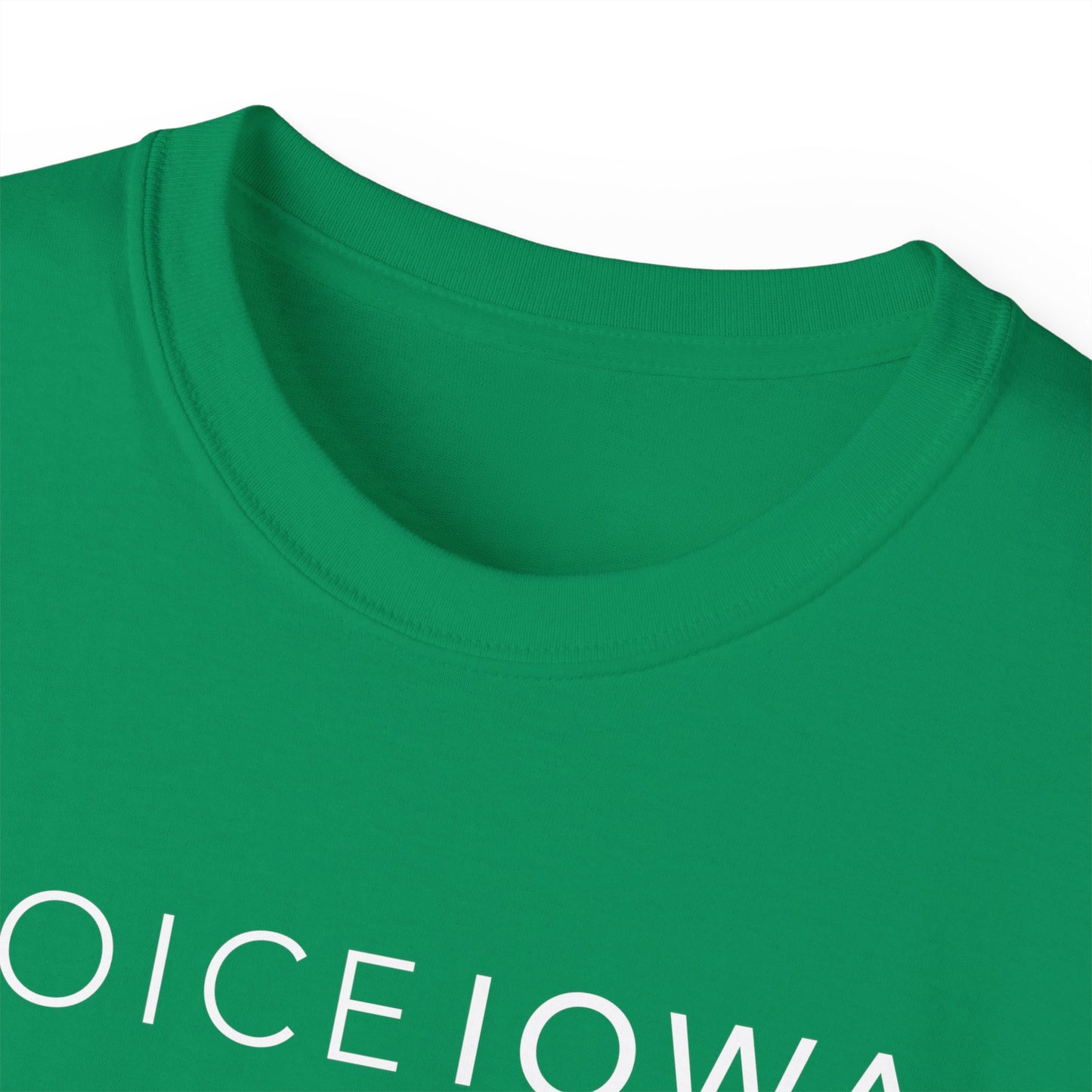 JOICE IOWA (White Design) on Unisex Ultra Cotton Short Sleeve Tee