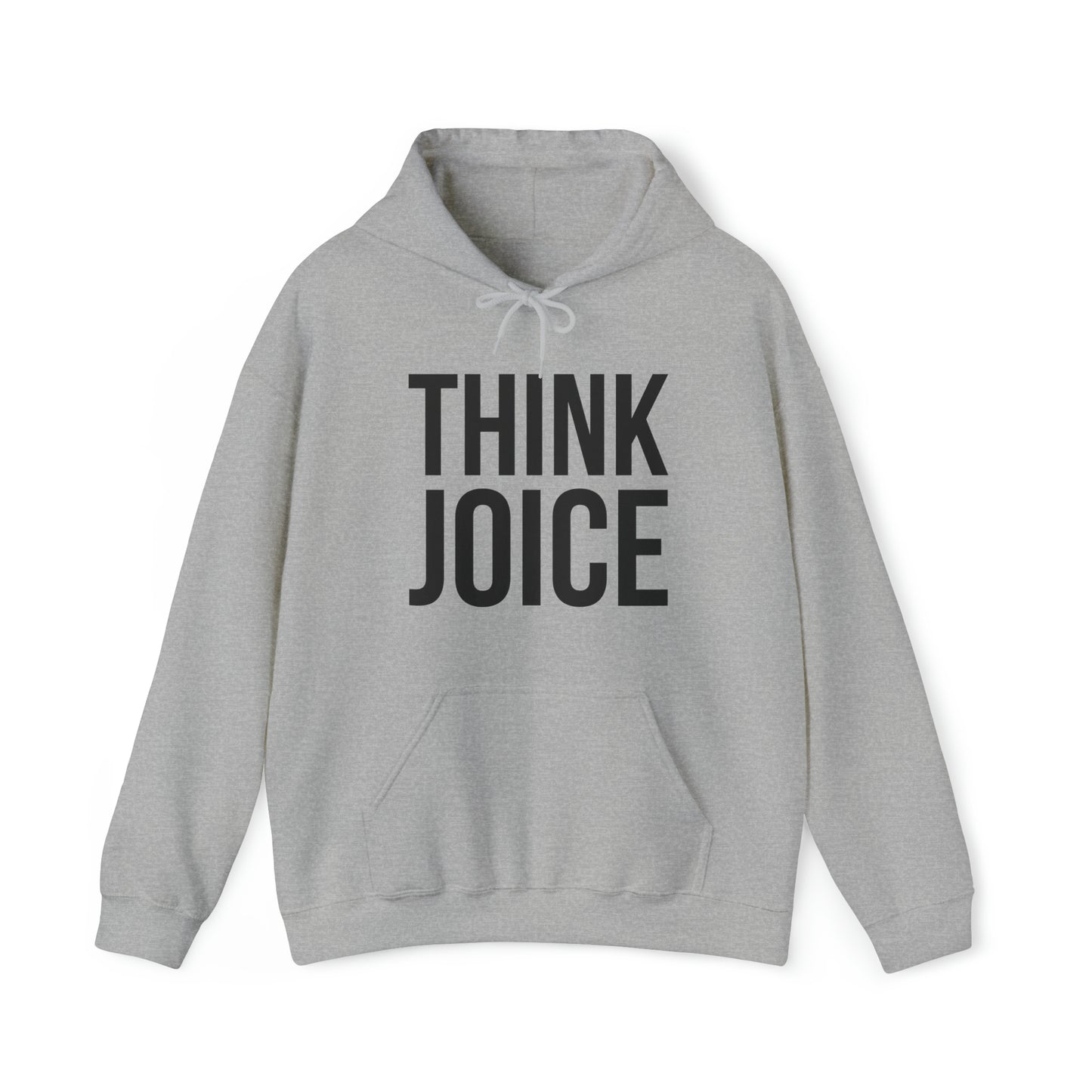 Think Joice (black design) on Unisex Heavy Blend™ Hooded Sweatshirt