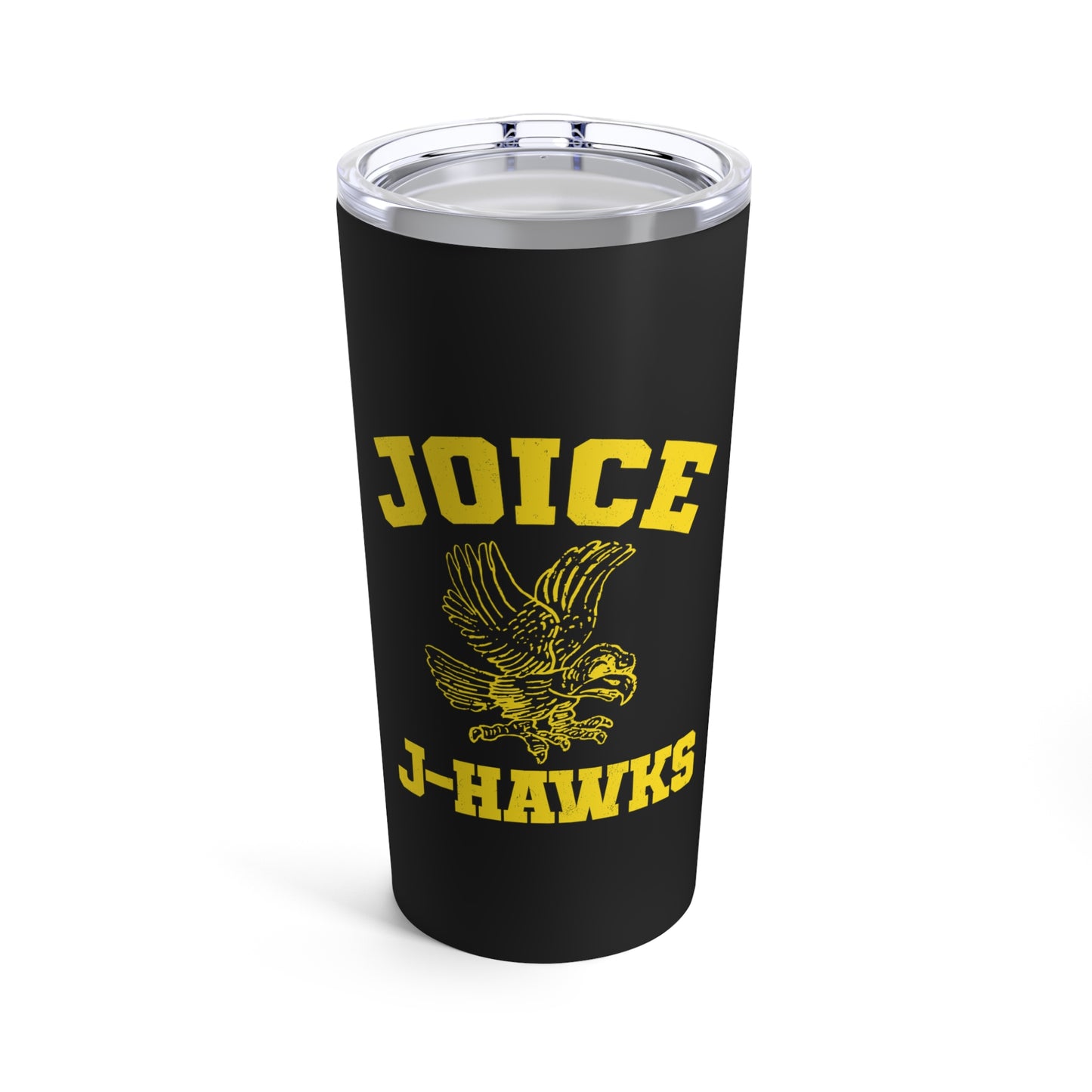 Throwback Joice J-Hawks (worn yellow design) on Tumbler 20oz