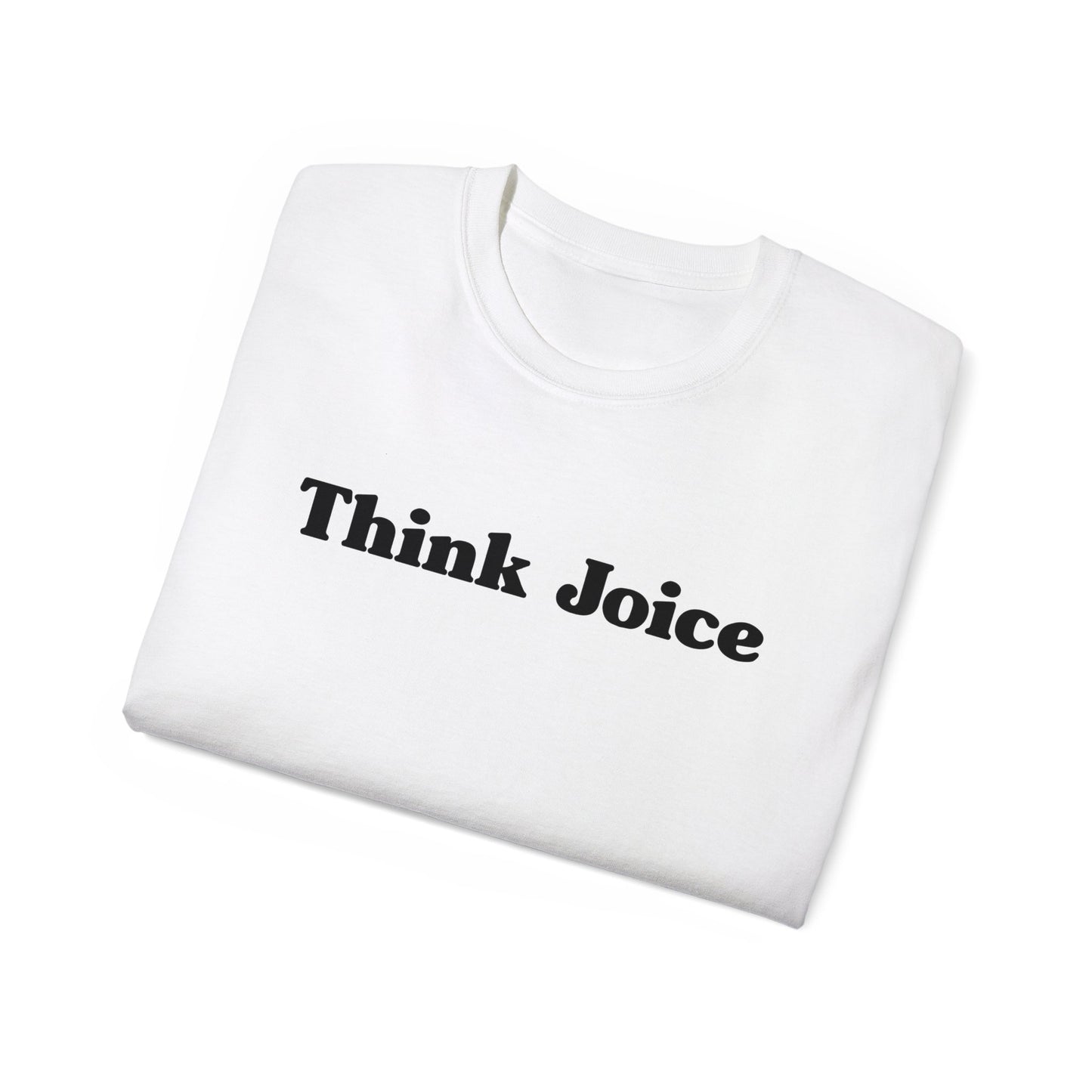 Think Joice Retro (black design) on Unisex Ultra Cotton Short Sleeve Tee