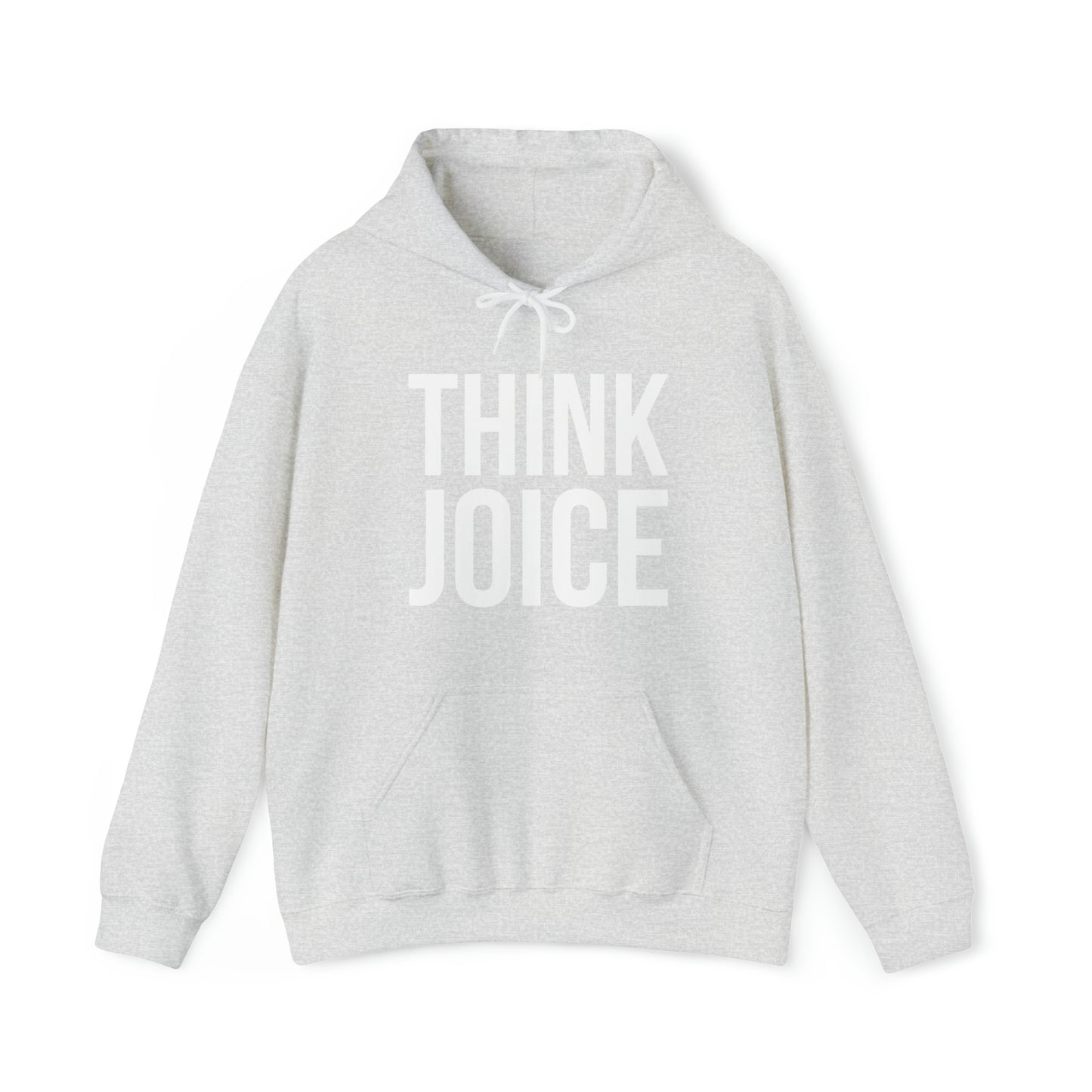 Think Joice (white design) on Unisex Heavy Blend™ Hooded Sweatshirt