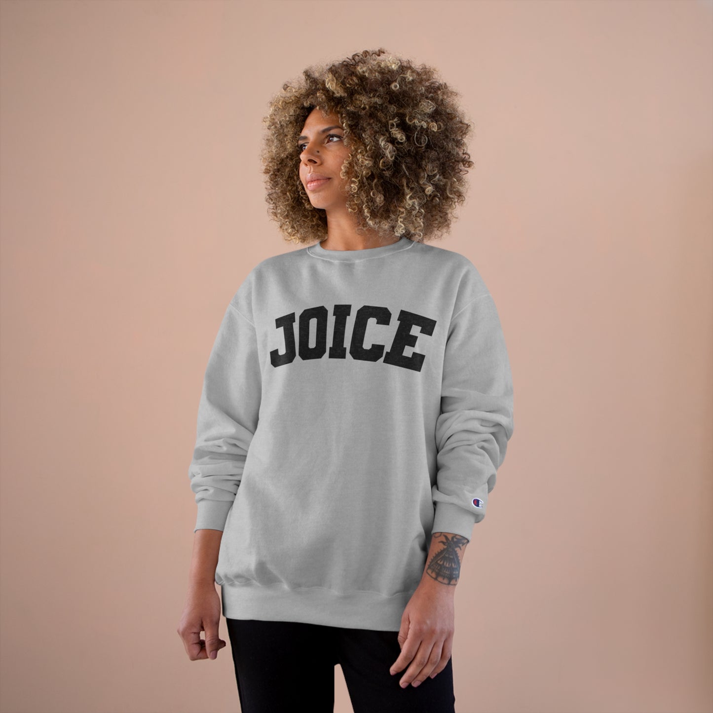 JOICE (black design) on Champion Sweatshirt