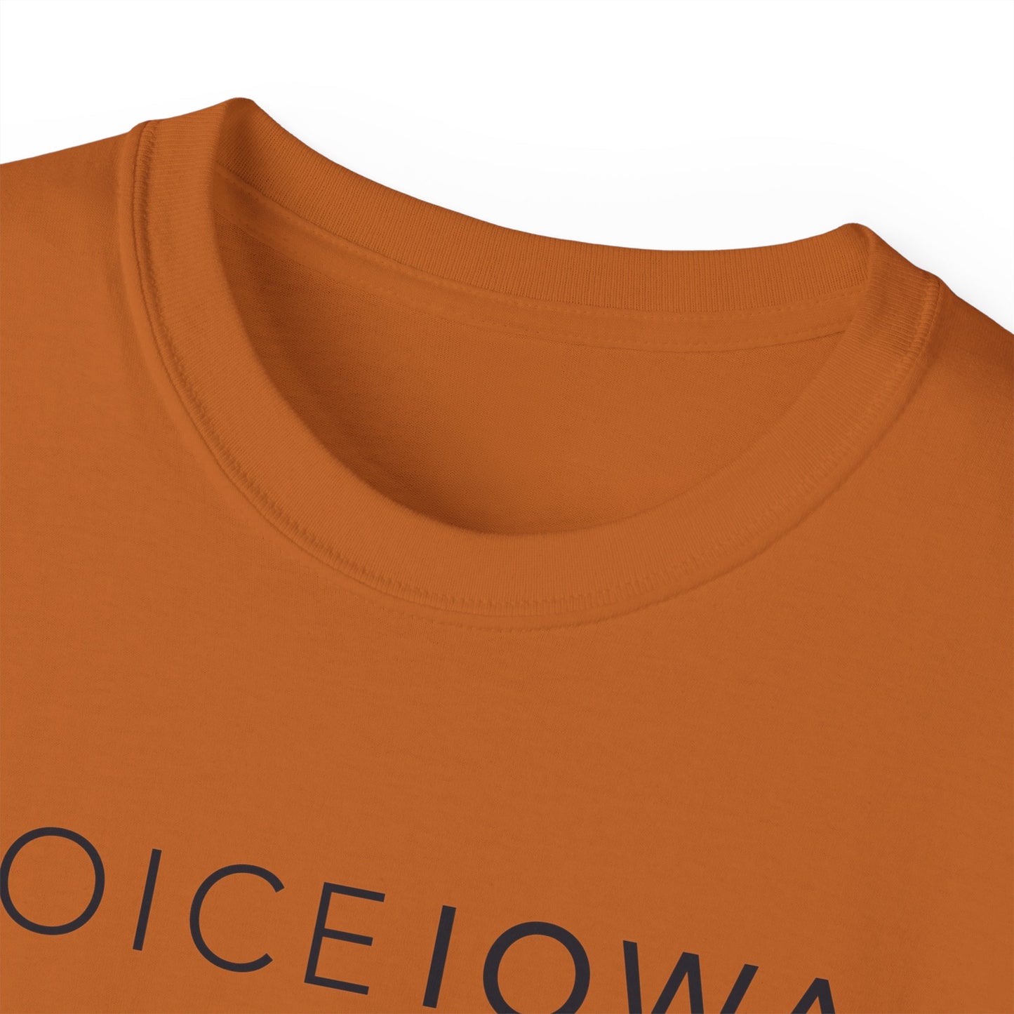 JOICE IOWA (Black Design) on Unisex Ultra Cotton Short Sleeve Tee