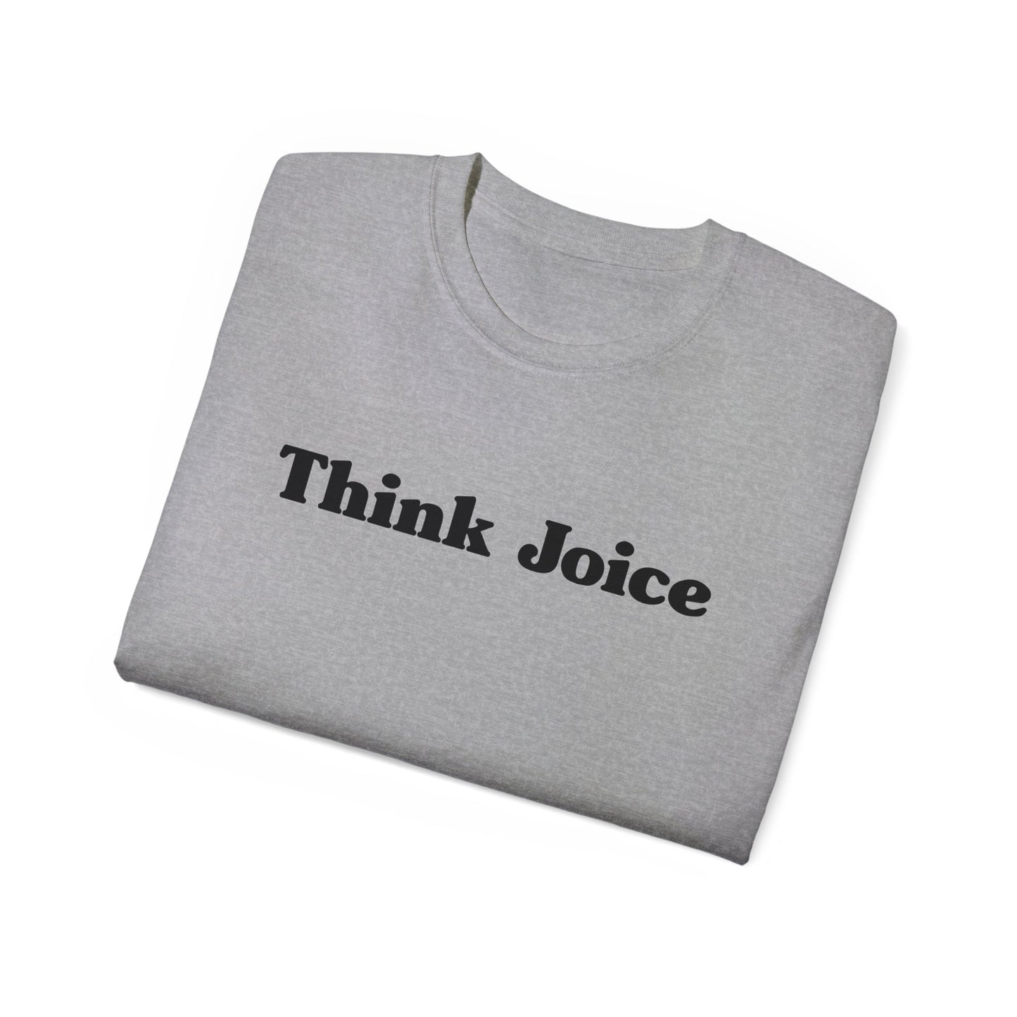 Think Joice Retro (black design) on Unisex Ultra Cotton Short Sleeve Tee