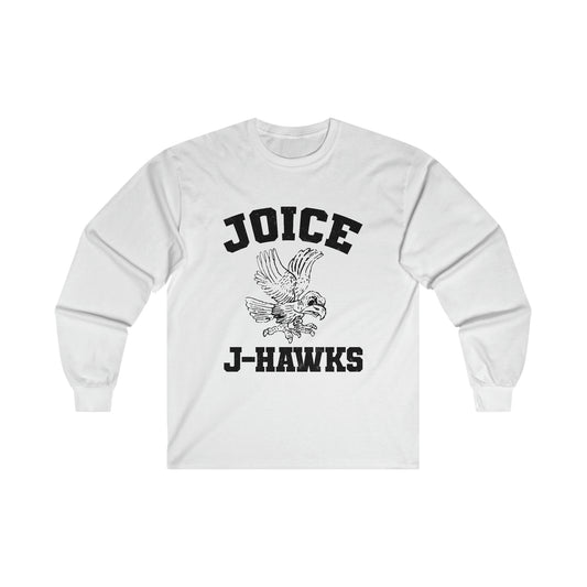 Throwback Joice J-Hawks (worn black design) on Ultra Cotton Long Sleeve Tee