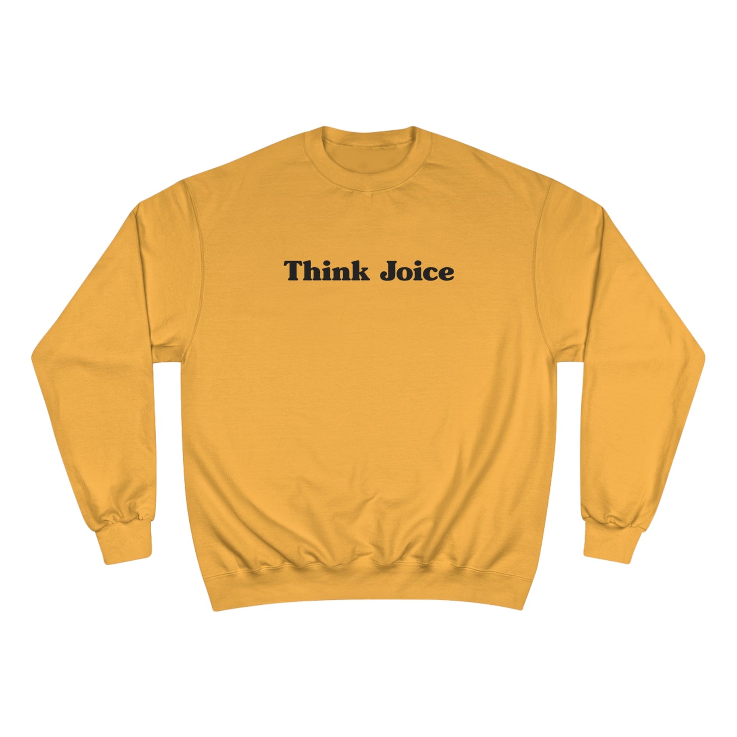 Think Joice Retro (black design) on Champion Sweatshirt