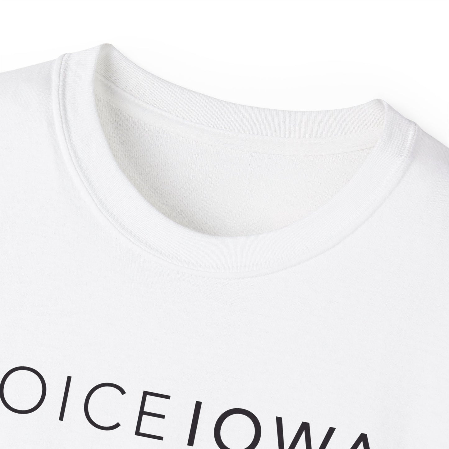 JOICE IOWA (Black Design) on Unisex Ultra Cotton Short Sleeve Tee