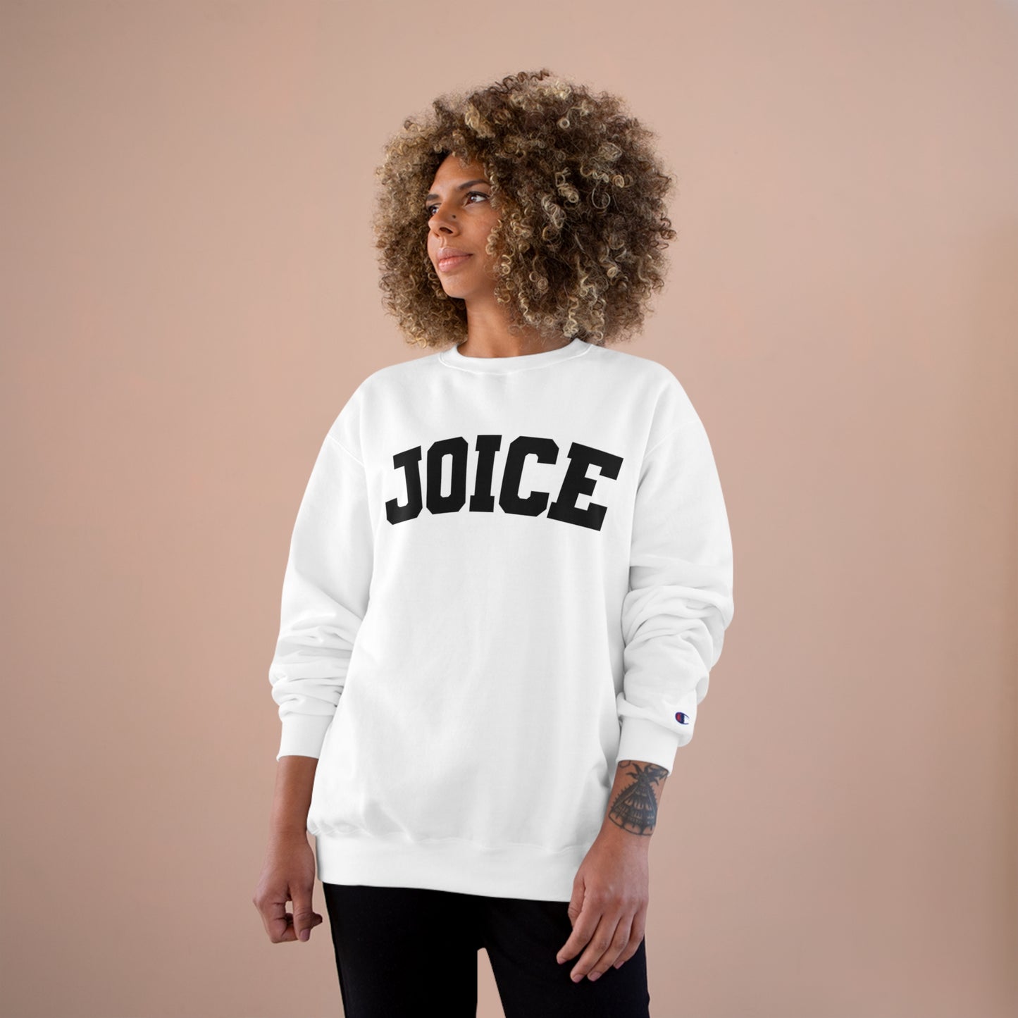 JOICE (black design) on Champion Sweatshirt