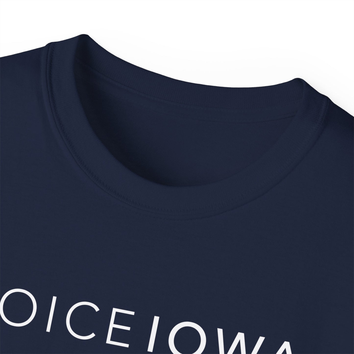 JOICE IOWA (White Design) on Unisex Ultra Cotton Short Sleeve Tee