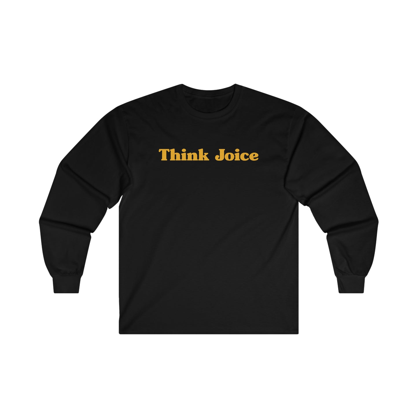 Think Joice Retro (white design) on Ultra Cotton Long Sleeve Tee