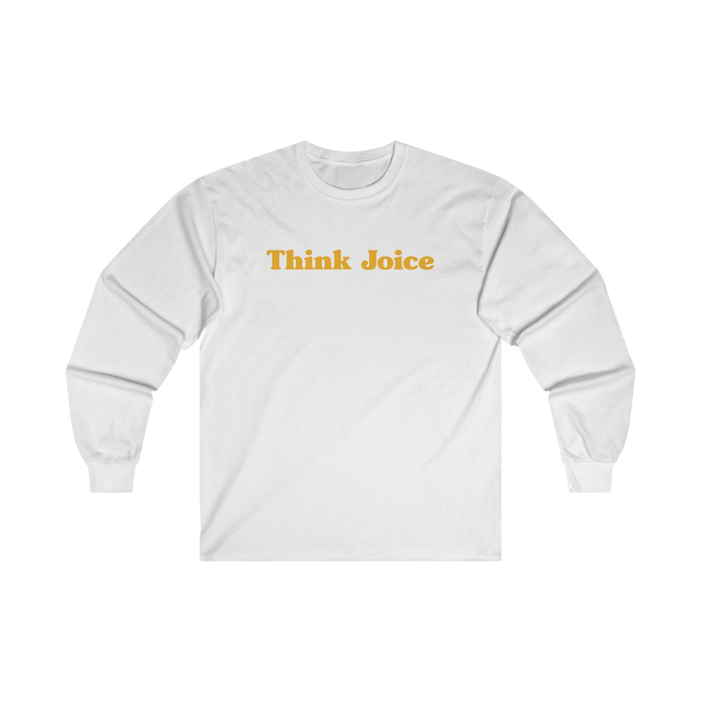 Think Joice Retro (white design) on Ultra Cotton Long Sleeve Tee