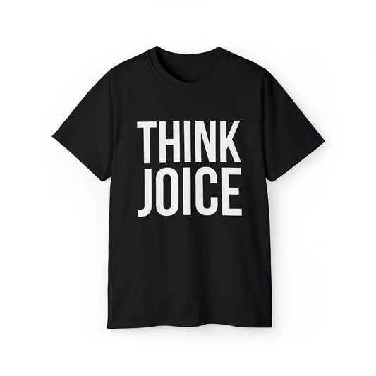 Think Joice (white design) on Unisex Ultra Cotton Short Sleeve Tee