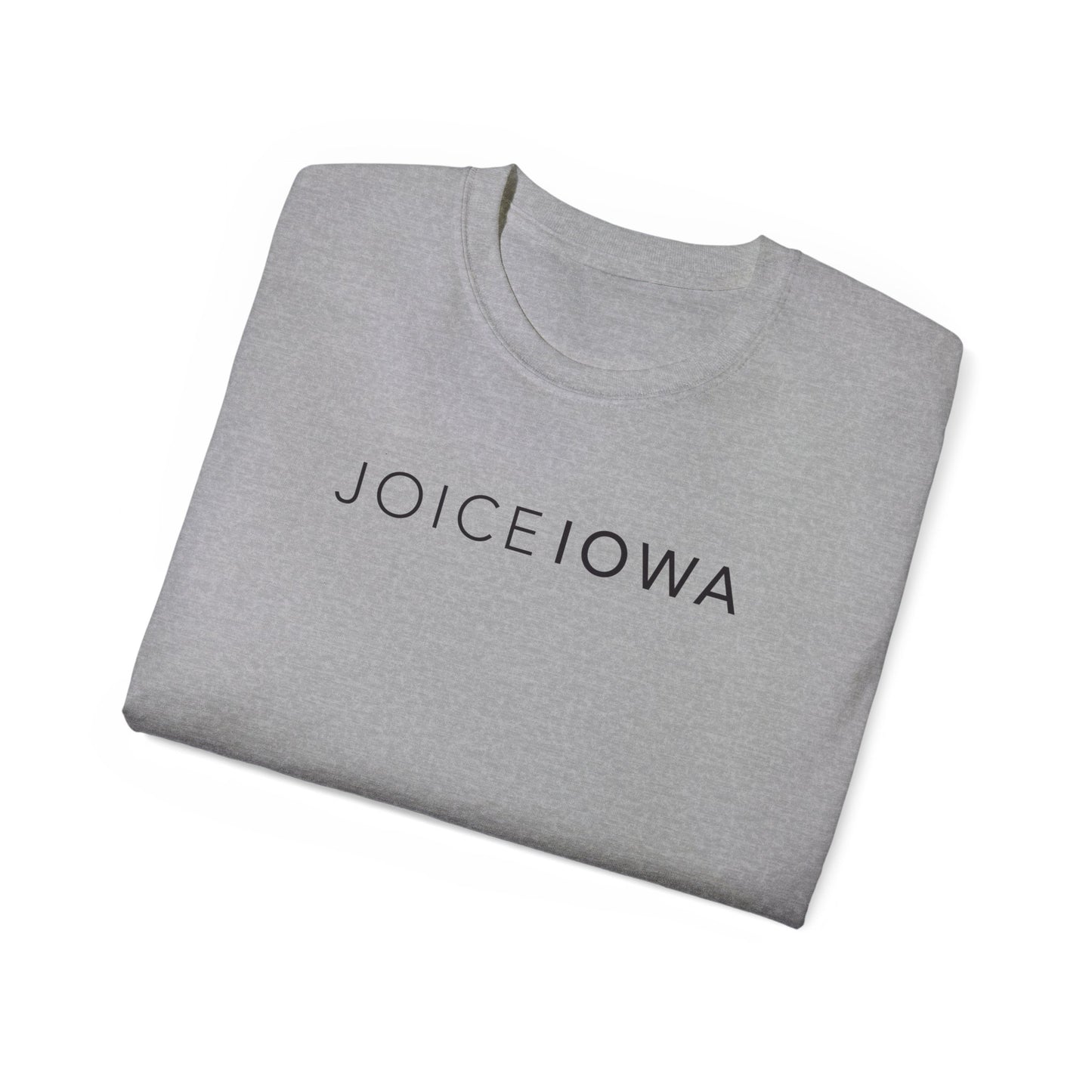 JOICE IOWA (Black Design) on Unisex Ultra Cotton Short Sleeve Tee