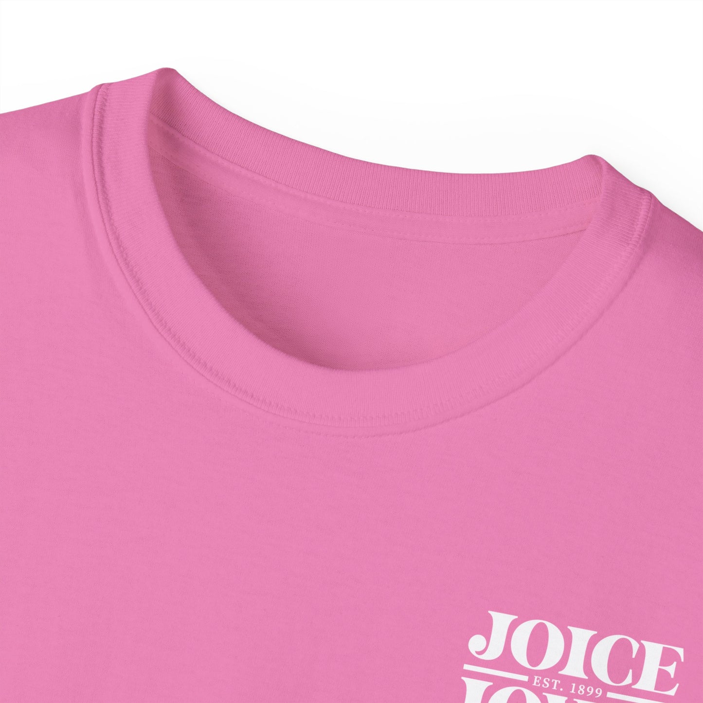 Joice, Iowa Est. 1899 (White Design) on Unisex Ultra Cotton Short Sleeve Tee