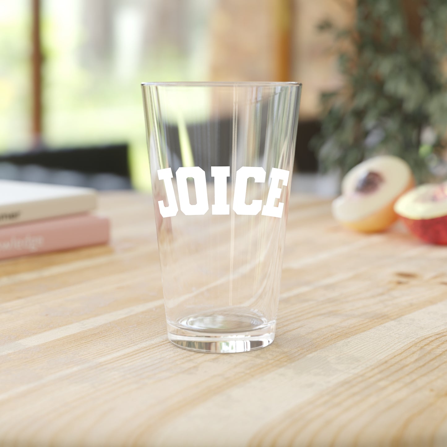 JOICE (white design) on Pint Glass, 16oz