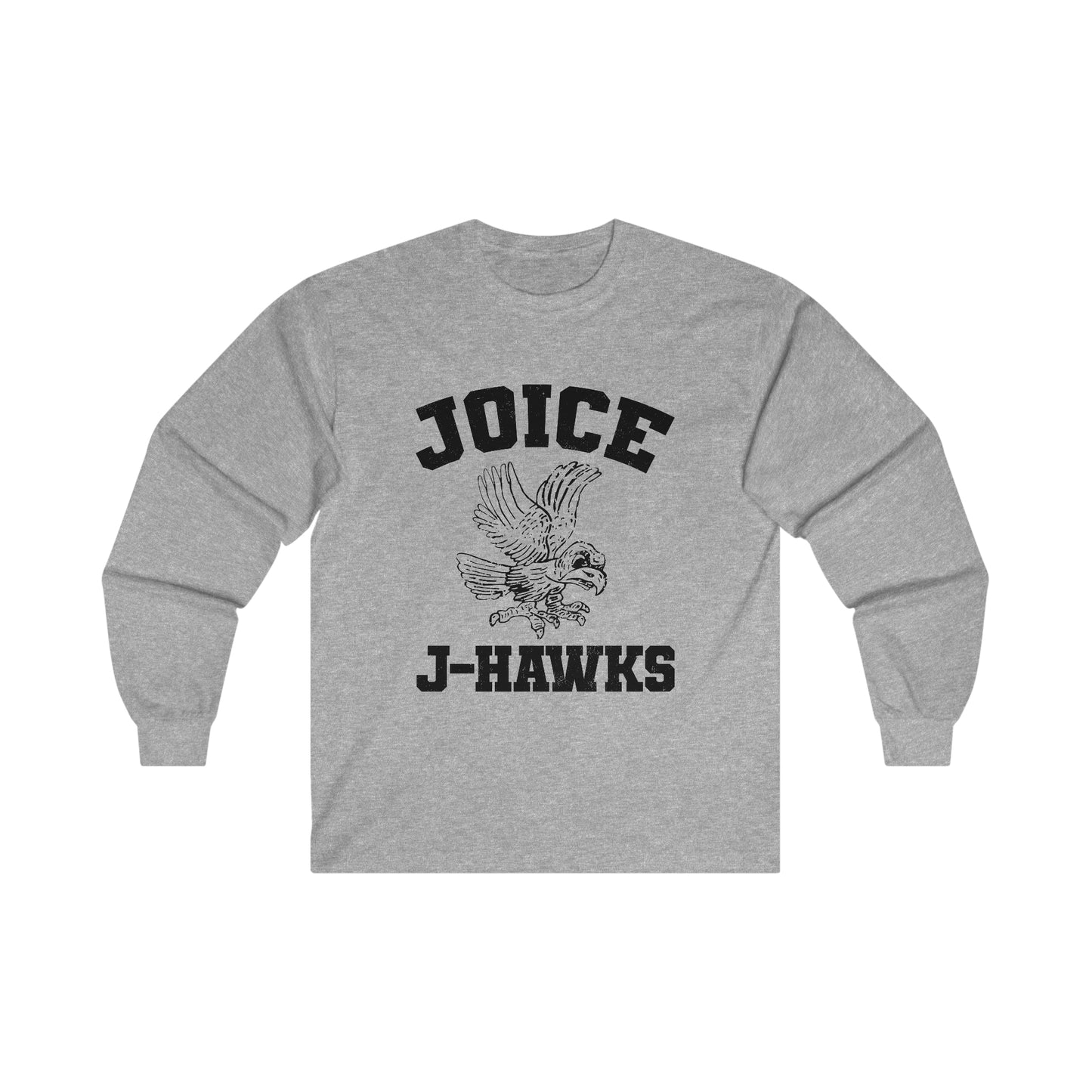 Throwback Joice J-Hawks (worn black design) on Ultra Cotton Long Sleeve Tee