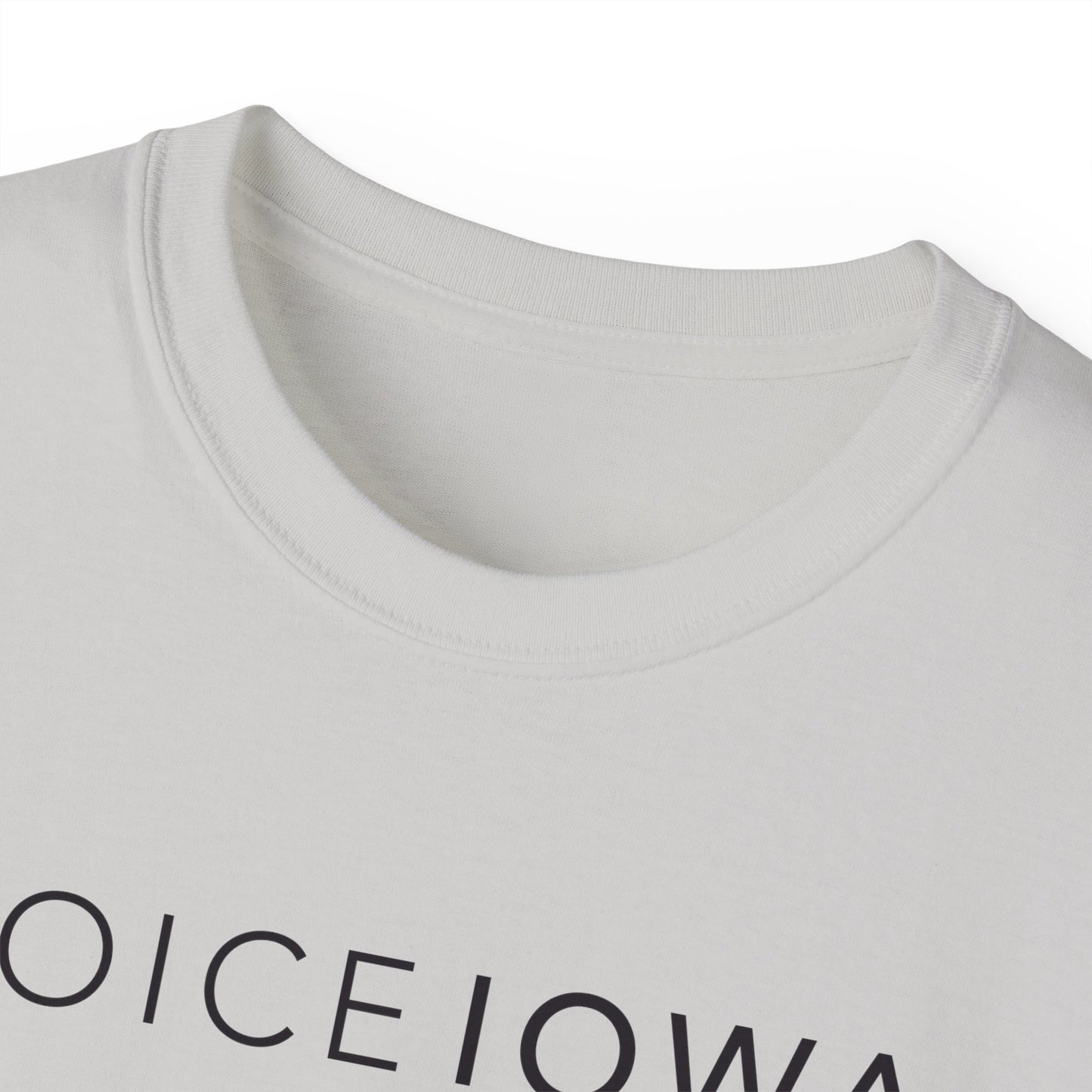 JOICE IOWA (Black Design) on Unisex Ultra Cotton Short Sleeve Tee