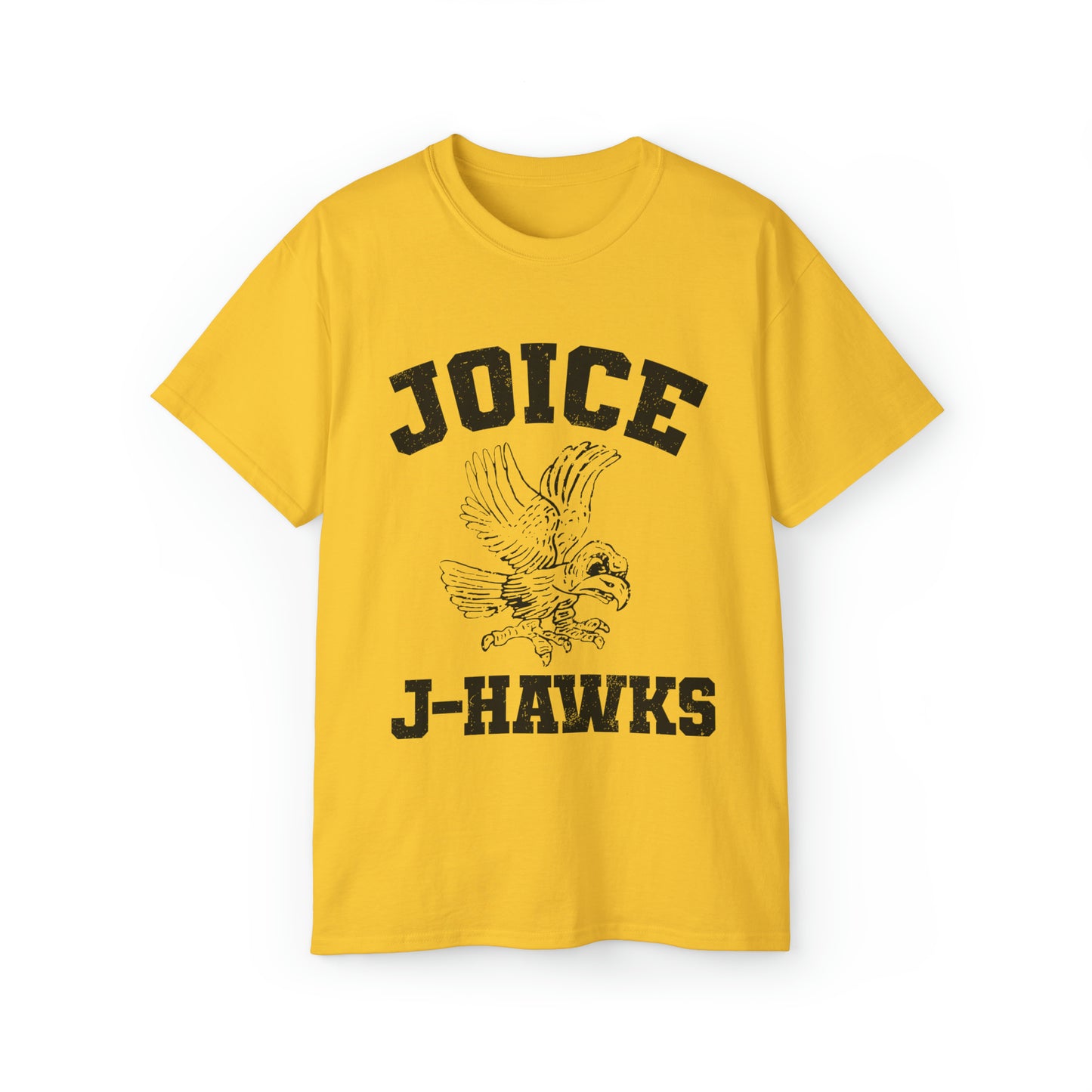 Throwback Joice J-Hawks (worn black design) on Unisex Ultra Cotton Short Sleeve Tee